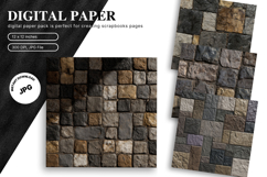 Stone Texture Background Wall Art Backdrop Rock Wallpaper_16 Product Image 1