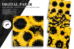 Yellow Tie dye Texture Background Wallpaper Digital Paper Product Image 1