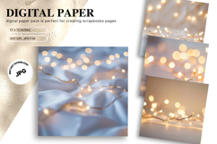 Christmas Light String Backdrop Background Wallpaper_3 Product Image 1