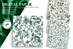 Flower Background Digital Paper Wallpaper Backdrop_5 Product Image 1