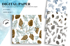 Christmas Ornament Background Seamless Pattern Gift Wrap_48 Product Image 1