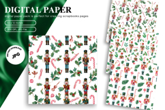 Christmas Ornament Background Seamless Pattern Gift Wrap_45 Product Image 1