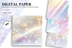 rainbow glitter Background Wallpaper Sparkles Digital Paper Product Image 1