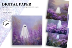 Halloween Background Ghost Scary Tomb Wallpaper Backdrop3 Product Image 1