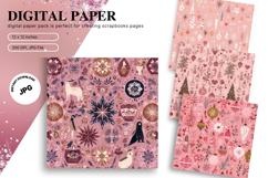 Christmas Tree Background Pattern Digital Paper Wallpaper_28 Product Image 1