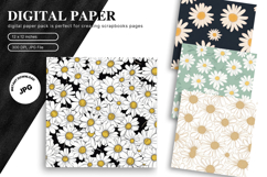 Flower Pattern Background Wallpaper Digital Paper_83 Product Image 1