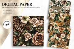 Beautiful Flower Background Digital Paper Wallpaper Backdrop Product Image 1
