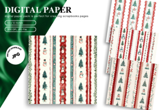 Christmas Tree Background Pattern Digital Paper Wallpaper_23 Product Image 1