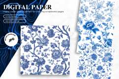 Flower Pattern Background Wallpaper Digital Paper_103 Product Image 1