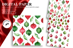 Christmas Ornament Background Seamless Pattern Gift Wrap_9 Product Image 1
