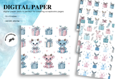 Gift Box Christmas Background Seamless Pattern Gift Wrap_9 Product Image 1