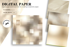 gold glitter Background Wallpaper Sparkles Digital Paper_18 Product Image 1