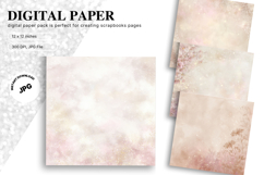 Rose gold Snowflake Bokeh Sparkle Christmas Background Product Image 1