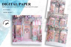 Christmas Scene Background Winter Snow Wallpaper Backdrop_10 Product Image 1