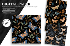 Butterfly Pattern Background Digital Paper Wallpaper_6 Product Image 1