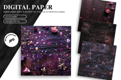Flower Background Digital Paper Wallpaper Backdrop_17 Product Image 1