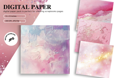 pink glitter Background Wallpaper Sparkles Digital Paper_6 Product Image 1