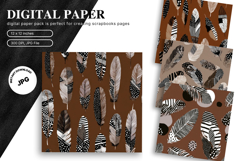 Boho Background Pattern Digital Paper Wallpaper Scrapbook_3 Product Image 1