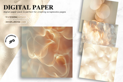 Gold Bokeh Sparkle Glitter Background Digital Paper_4 Product Image 1