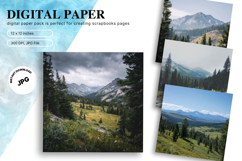 Snow Forest Background Christmas Pine Tree Wallpaper_4 Product Image 1