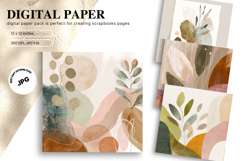 Boho Background Pattern Digital Paper Wallpaper Scrapbook_9 Product Image 1