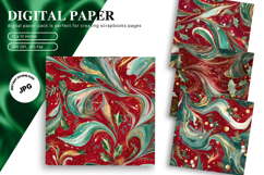 Christmas Tree Background Pattern Digital Paper Wallpaper_21 Product Image 1