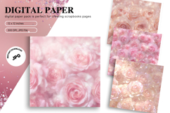 Flower Pattern Background Wallpaper Digital Paper_35 Product Image 1