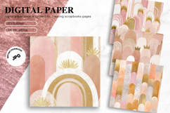 Boho Background Pattern Digital Paper Wallpaper Scrapbook_22 Product Image 1