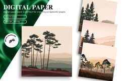 Snow Forest Background Christmas Pine Tree Wallpaper_38 Product Image 1