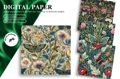 Butterfly Pattern Background Digital Paper Wallpaper_13 Product Image 1