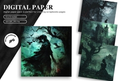 Halloween Background Ghost Scary Tomb Wallpaper Backdrop6 Product Image 1