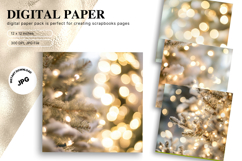 gold glitter Background Wallpaper Sparkles Digital Paper_10 Product Image 1