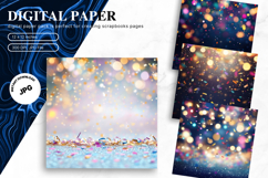 rainbow glitter Background Wallpaper Sparkles Digital Paper Product Image 1
