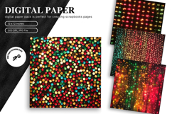 green glitter Background Wallpaper Sparkles Digital Paper_7 Product Image 1