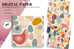 Boho Background Pattern Digital Paper Wallpaper Scrapbook_17 Product Image 1