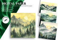 Snow Forest Background Christmas Pine Tree Wallpaper_39 Product Image 1