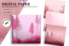 Snow Forest Background Christmas Pine Tree Wallpaper_33 Product Image 1