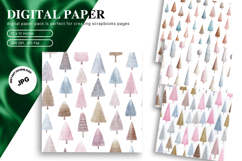 Christmas Tree Background Pattern Digital Paper Wallpaper_12 Product Image 1