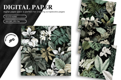 Tropical Leaves Background Monstera Wallpaper Backdrop_21 Product Image 1