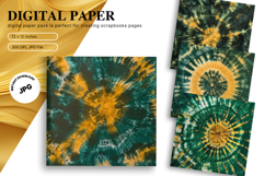 Green Tie dye Texture Background Wallpaper Digital Paper Product Image 1