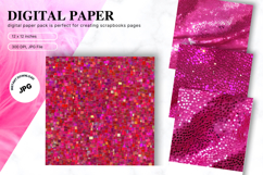 pink glitter Background Wallpaper Sparkles Digital Paper_5 Product Image 1