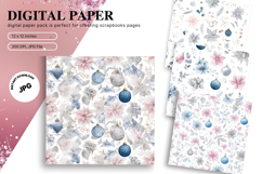 Christmas Ornament Background Seamless Pattern Gift Wrap_17 Product Image 1