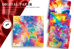 rainbow glitter Background Wallpaper Sparkles Digital Paper Product Image 1