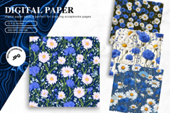 Flower Pattern Background Wallpaper Digital Paper_37 Product Image 1