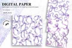 Bow Ribbon Background Bow Digital Paper Pattern Wallpaper_11 Product Image 1