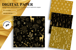 Christmas Tree Background Pattern Digital Paper Wallpaper_30 Product Image 1