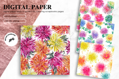 Flower Pattern Background Wallpaper Digital Paper_46 Product Image 1