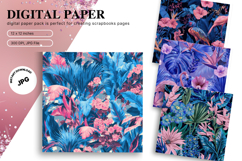 Tropical Leaves Background Monstera Wallpaper Backdrop_13 Product Image 1