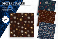 Christmas Ornament Background Seamless Pattern Gift Wrap_28 Product Image 1