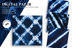 Blue Tie dye Texture Background Wallpaper Digital Paper Product Image 1